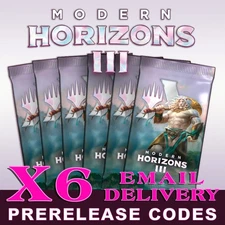 MTG ARENA PRERELEASE CODE CARD - X6 MODERN HORIZONS 3 BOOSTER PACKS DOWNLOAD