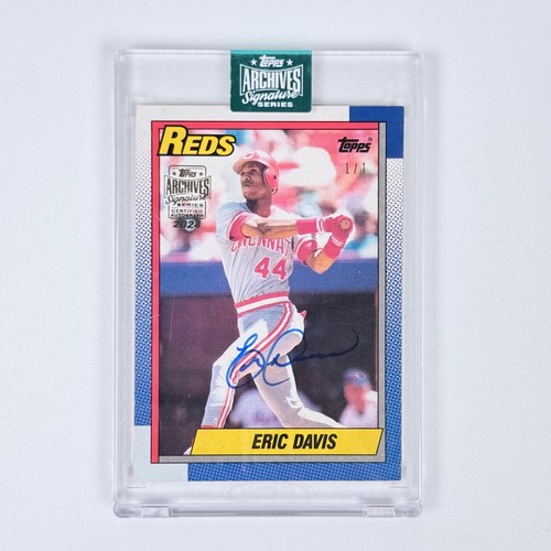 2024 Topps Archives Signature Series Eric Davis 1990 #260 Auto 1/1
