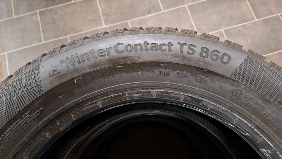 4x Continental WinterContact TS 860 185/65 R15 88T M+S DOT 2017 Profil 6-7mm - Bild 3 von 4