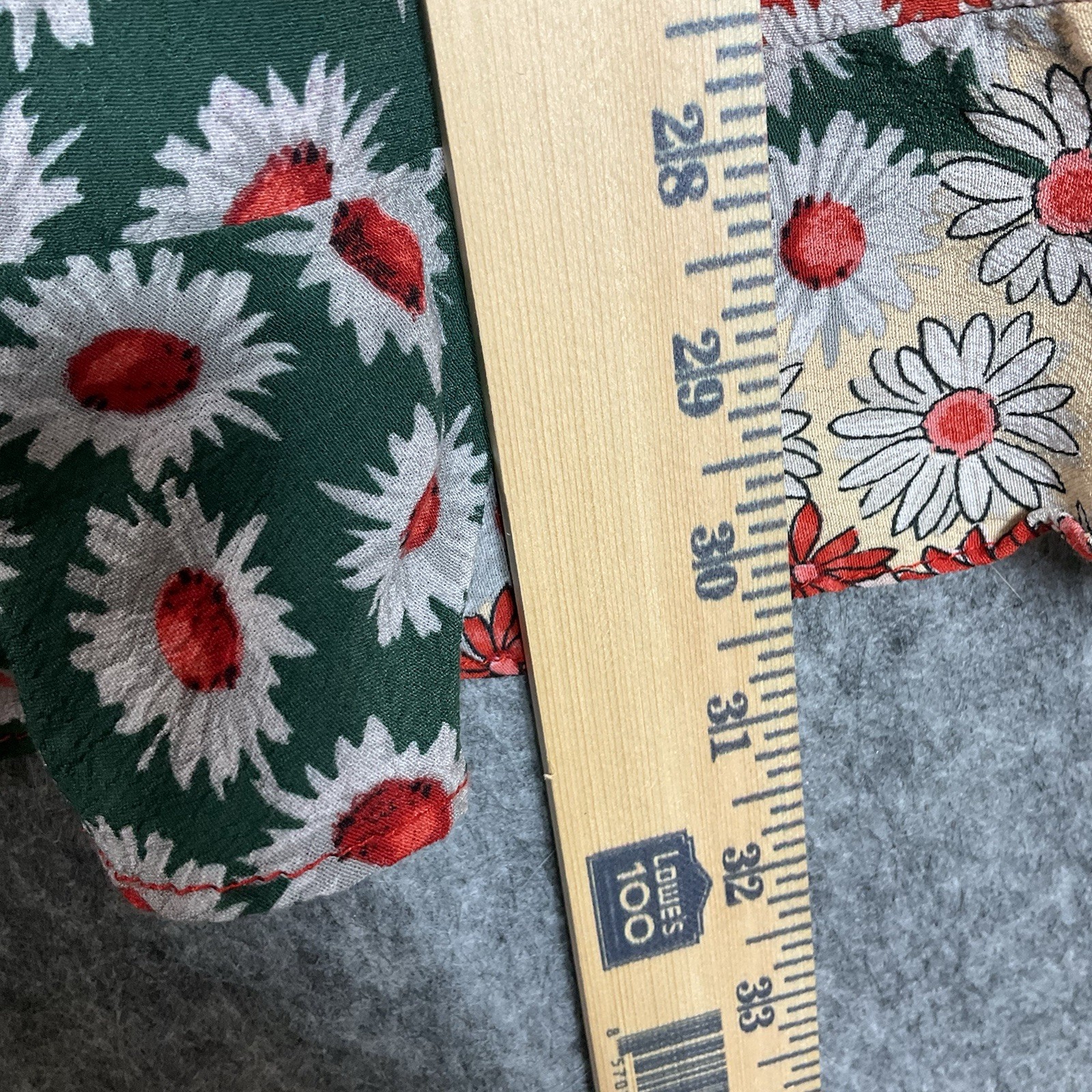 Zara Trafaluc Collection Dress Juniors Small Red Floral Patchwork Boho Festival*