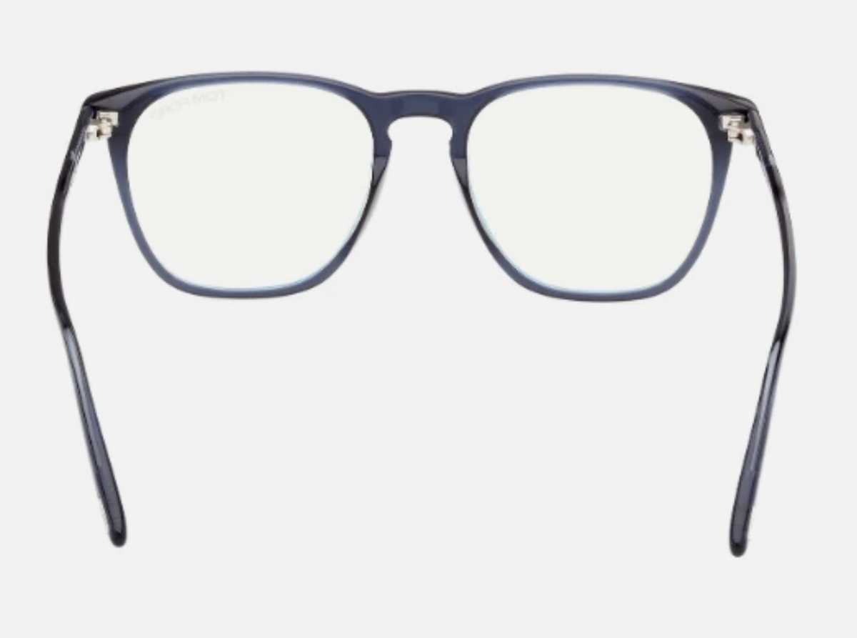 New Tom Ford Reading Glasses TF 5937-B 090 52-18 145 Blue & Silver