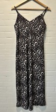 Show Me Your MuMu Leopard Print Midi Slip Dress Size M