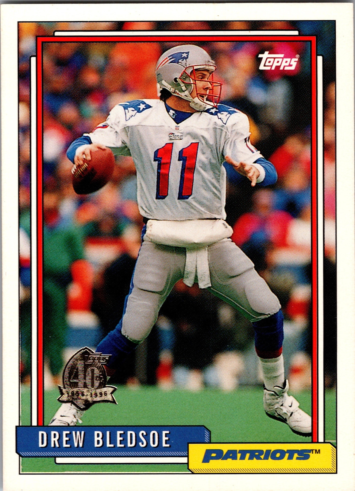 1996 Drew Bledsoe Topps #37 Patriots Football MP