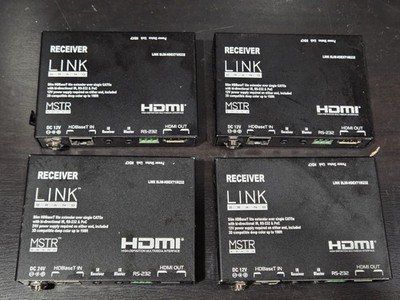 LOT 4 LINK BRAND Slim HDEXT1IR232 HDBaseT HDMI Extend IR Over *No Cable UNTESTED