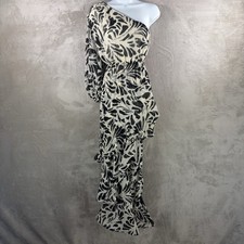 ALEXIS x Target Botanical One Shoulder Maxi Dress Womens Size XS White Floral