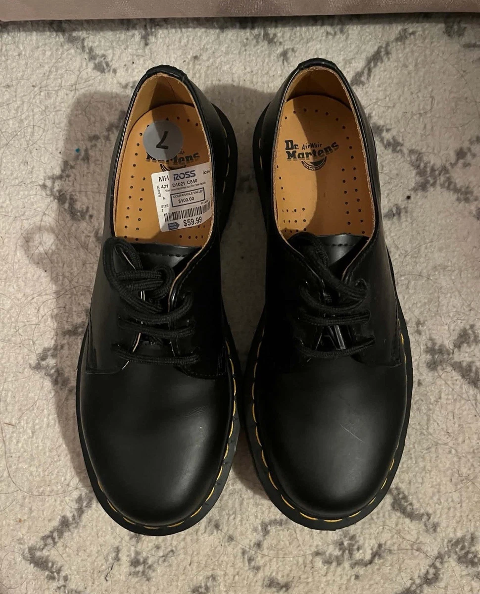 Dr. Martens 8C48 4-Eye Oxford Shoes Black Leather Y2k W8 M7 See Notes Classic Dr. Martens | Shoes | Dr Martens Ashfeld Black Pebbled  main image 2