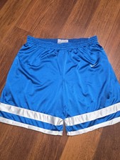 Vtg Nike Dazzle Basketball Shorts Reversible Sz-XL Light Blue/White Mint Conditi