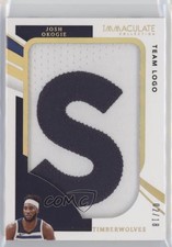 2020-21 Panini Immaculate Team Logo 2/18 Josh Okogie #JP-JOK Jumbo Patch s3g