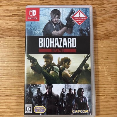 Capcom Biohazard Triple Pack Nintendo Switch Video Game Bundle Authentic