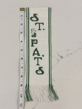 Completed Cross Stitch "St. Pat's" Bell Pull Wall Hanging NEW