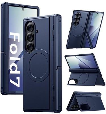 for Samsung Galaxy Z-Fold-7 Case: Magnetic Shockproof [Dual-Stand] [Hinge Pro...