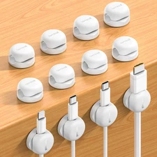 Lamicall Spring Cord Organizer, Office Desk Accessories - 12Pack Compact Desk Ca