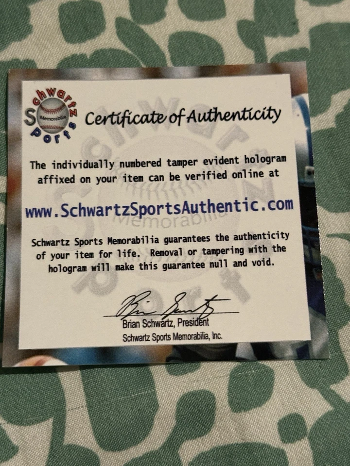 Andre Dawson Signed Official MLB Baseball HOF Cubs Expos Schwartz COA Auto - Image 4 of 4