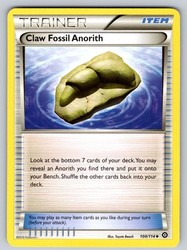 Claw Fossil Anorith 100/114 XY - Steam Siege