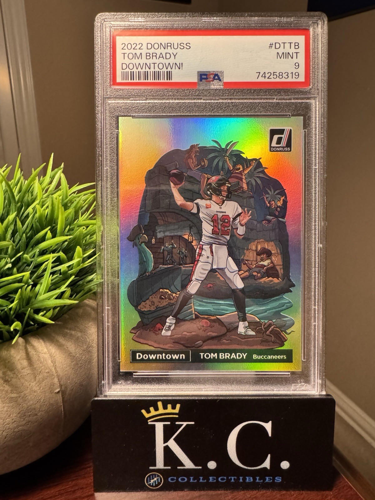 2022 Panini Donruss Downtown Tom Brady #DTTB PSA 9 Mint Case Hit! SSP Bucs Pats