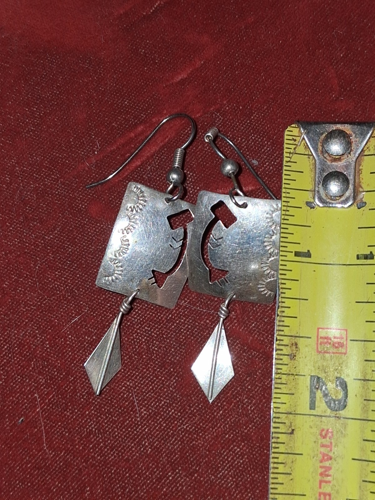 STERLING SILVER AUTHENTIC NATIVE DANGLE KOKAPELLI… - image 4