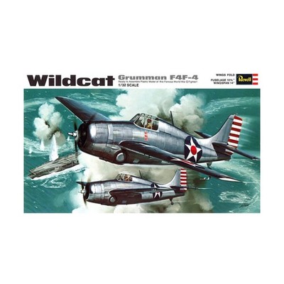 Revell/Monogram Model Kit 1/32 Wildcat Grumman F4F-4 Fair/VG+