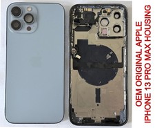 OEM APPLE iPhone 13 PRO MAX Rear Back Housing Glass Frame Case  Lens A GRADE 