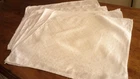6 VINTAGE IRISH LINEN DAMASK NAPKINS -  40.5  CM SQUARE