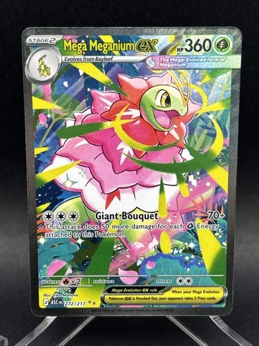 Mega Meganium EX 272/217 SIR Ascended Heroes Pokemon TCG