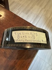 35mm The Lion King Movie Trailer Film Roll 35mm 1994 Disney Untested Head Out