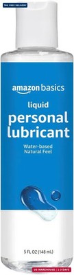 Amazon Basics Liquid Water Based Personal Lubricant, Fragrance-Free, Toy-Safe, C
