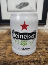 Vintage Heineken Holland Stoneware Beer Stein .5L , Made In Brazil