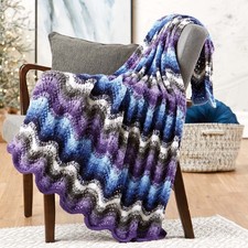 Herrschners Winter Serenity Afghan Knit Kit