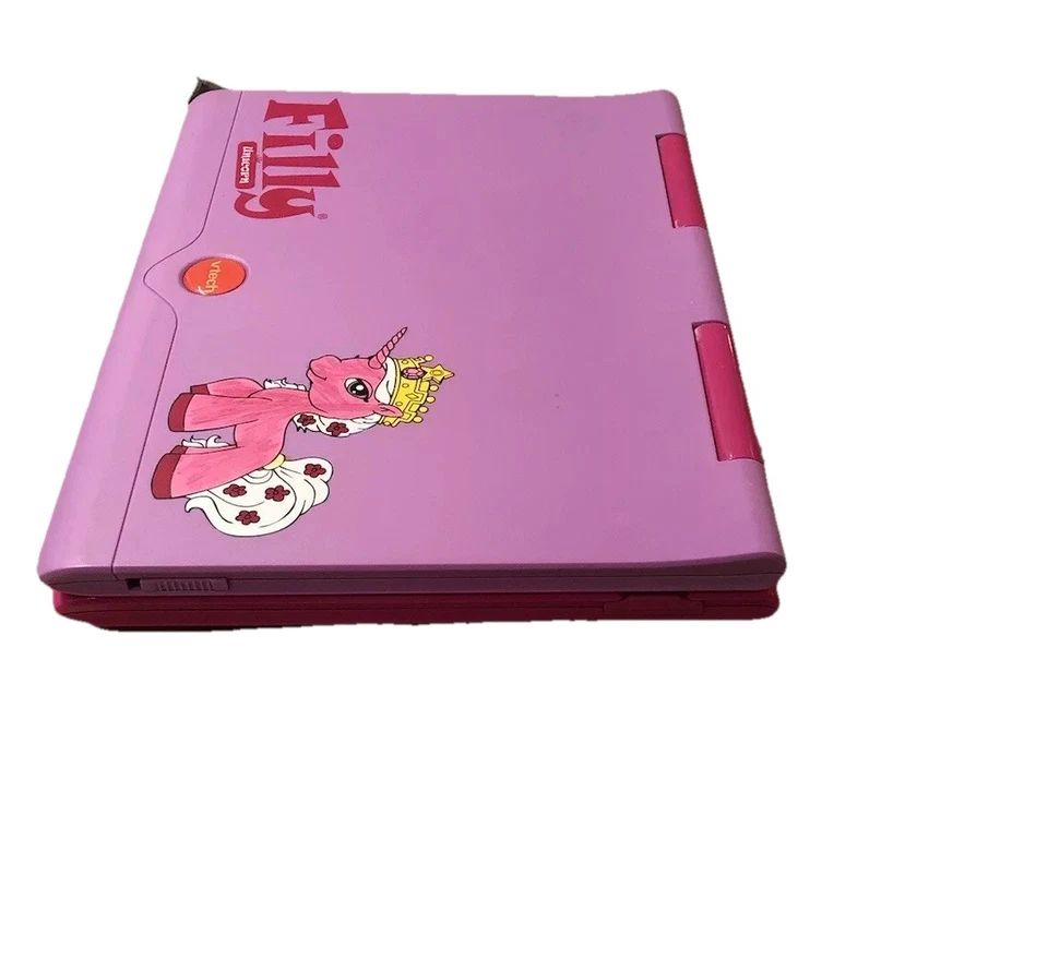 VTech Laptop Lerncomputer Filly Unicorn Rar Lernspielzeug Retro deutsch Zubehör - Bild 2 von 4
