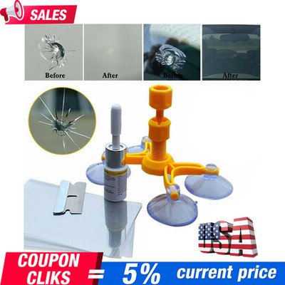 Car Windshield Windscreen Glass Scratch Chip Crack Repair Fix Tool DIY Kit* New