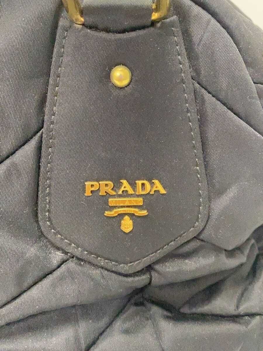 PRADA Handbag Nylon BLK Solid - image 5