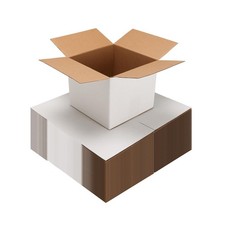 40 Pack White 7x7x6 Shipping Boxes Small Business Packaging Mailing
