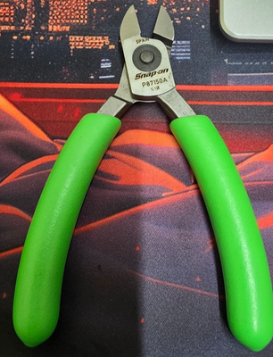 Snap On PLP300A 3 pc Precision Pliers Set Green Soft Grip P87150 P