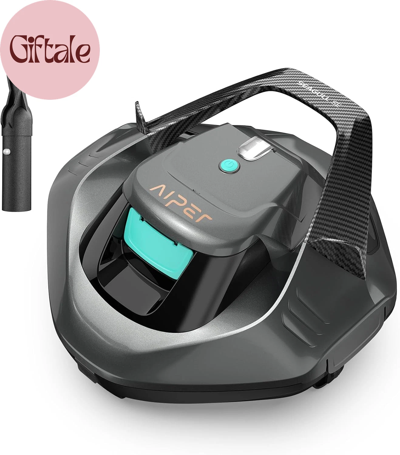Cordless Robotic Pool Vacuum, Self-Parking Technology, Portable, Ideal for Above