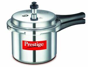 Silver Indian Best Prestige Popular Aluminium Pressure Cooker Combo 10L+ 3L 