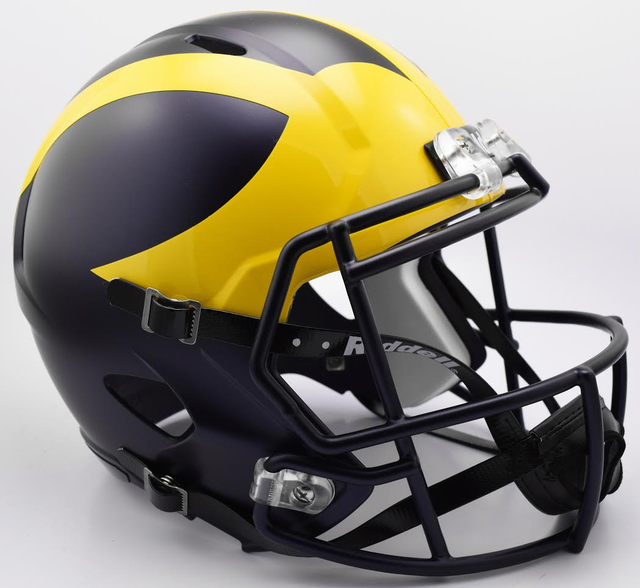 MICHIGAN WOLVERINES NCAA Riddell SPEED Full Size Replica Football
