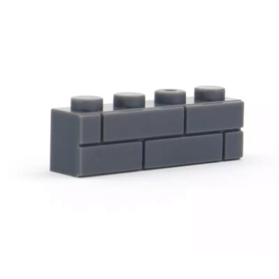 250x Mauersteine 1x4 Dunkelgrau Stein Wall Brick für Klemmbausteine Kompatibel