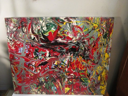 IMPRESSIONISM ART 16X20 SIGNED MUSK YAI REALISM PAINTING ABSTRACT - Picture 5 of 5