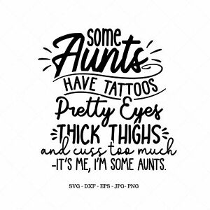 Download Funny Aunt Shirt Thick From Nephew Sister Birthday Svg Circuit Silhouette Ebay