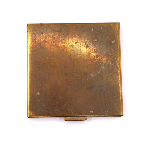 Volupte USA Vintage Goldtone Quadrato Polvere/Specchio Compatto - Foto 11 di 11