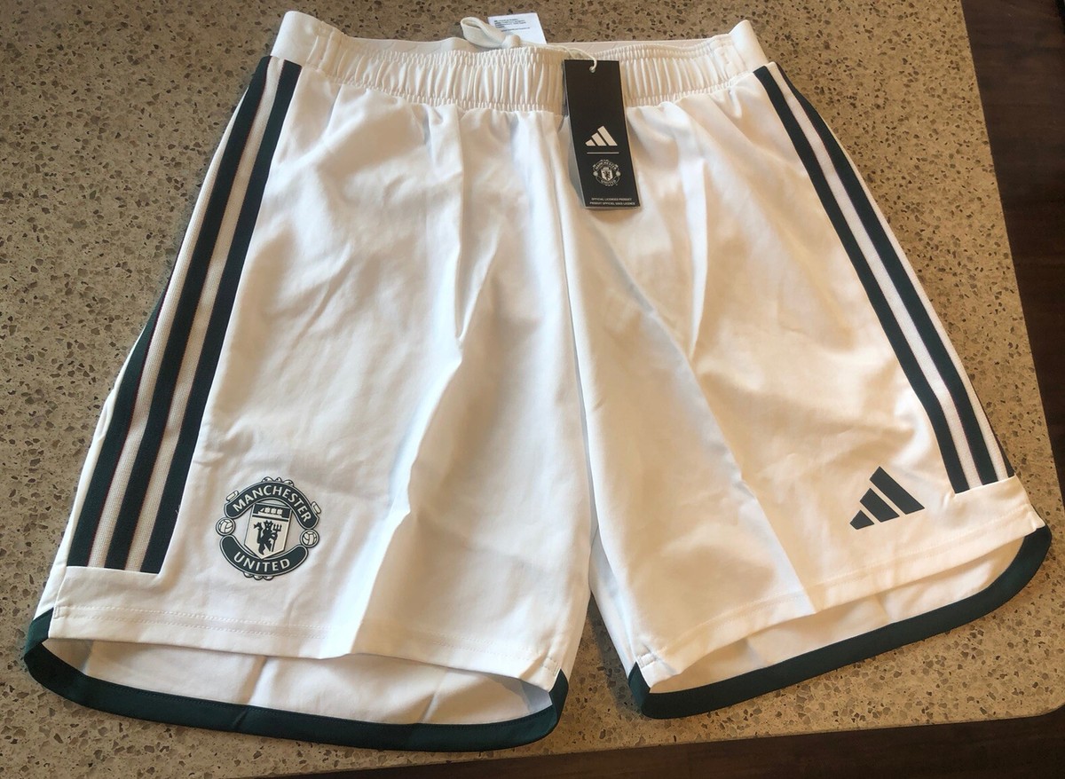 Manchester United Away Soccer Football Shorts Large NWT 23/24 Man Utd Authentic
