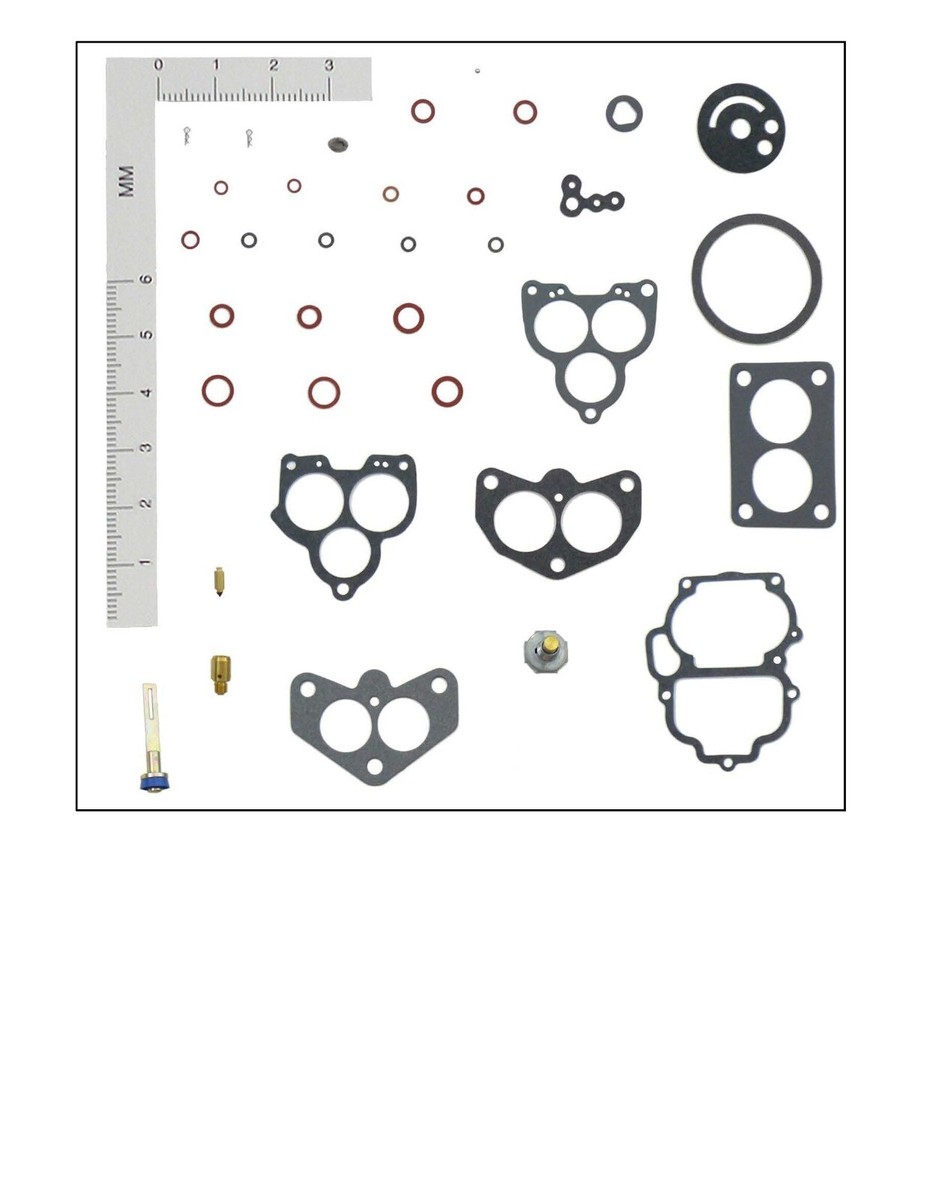 Ford Holley 94 2100 2110 AA-1 Carb Rebuild Kit W/ Float, Stainless