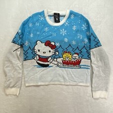 Sanrio Hello Kitty Sweater Junior M New with flaw Christmas winter holiday