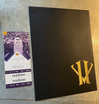 Authentic Kobe Bryant Retirement Letter SEALED Basketball Final Farewell Game 