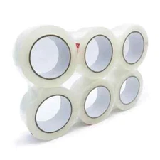 6 Rolls Coolpkg 2 Inch 110 Yards Carton Sealing Clear Packing Box Shipping Tape