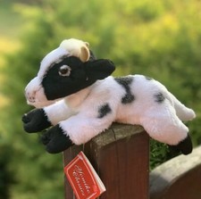 RUSS BERRIE Yomiko Cow 18cm Plush Pet Stuffed Animal, New