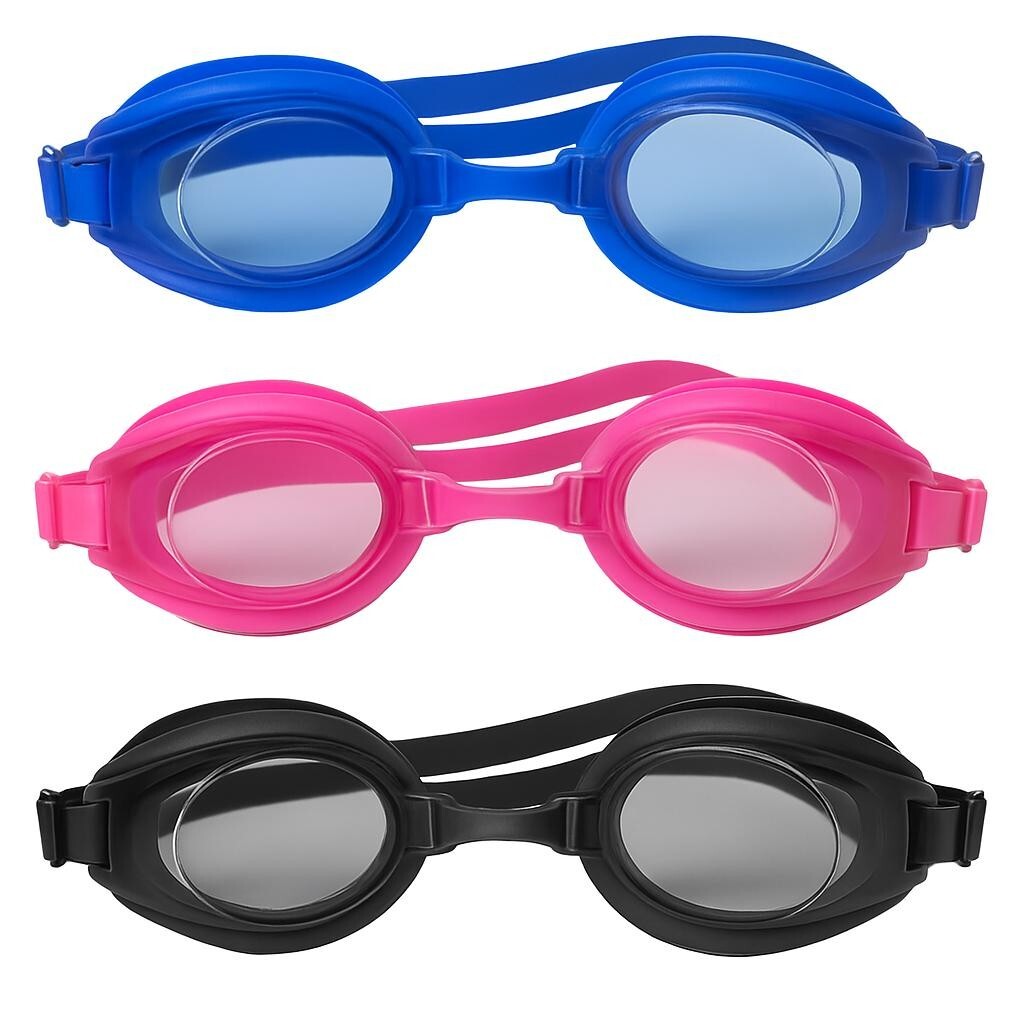 Occhialini nuoto professionali Power nero piscina adulto mare antifog goggles