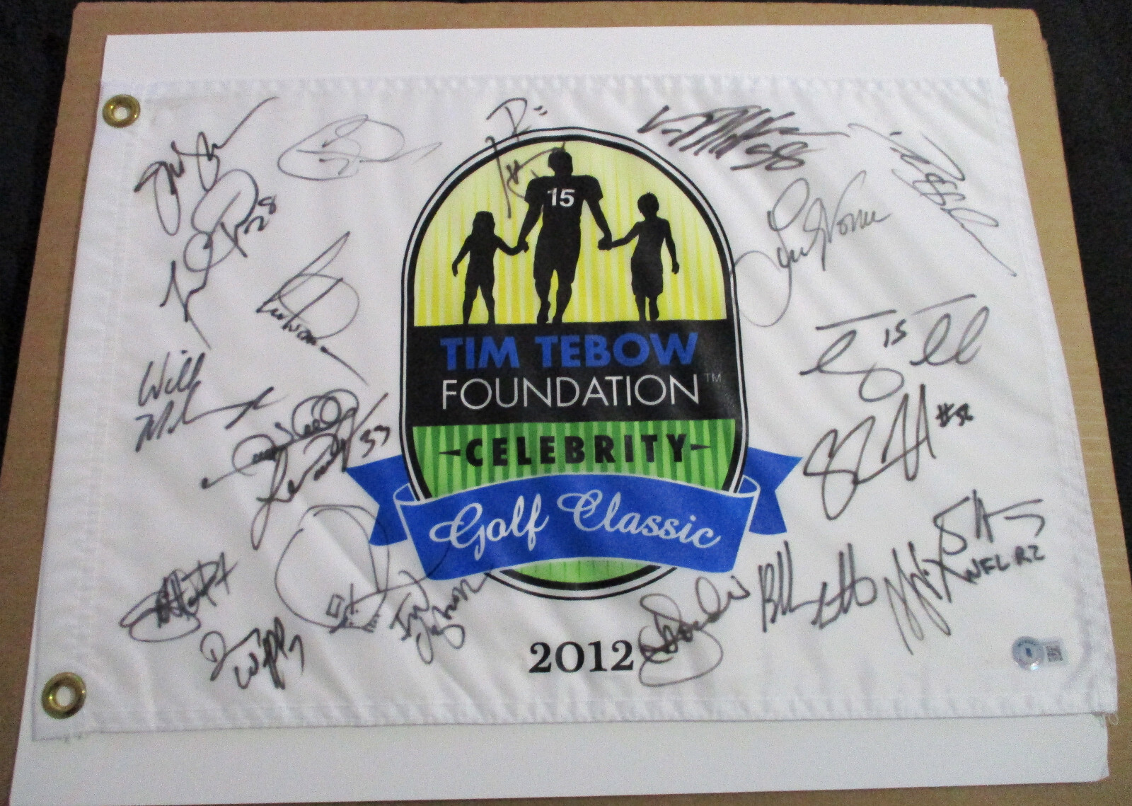 Deion Sanders Autographed Signed x21 Banner ~ , Gary Sheffield, Sehorn, Tebow Beckett COA 