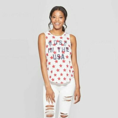 Grayson Threads Women's Tank Top Rose In The USA Sleeveless Shirt Size XXL NWT