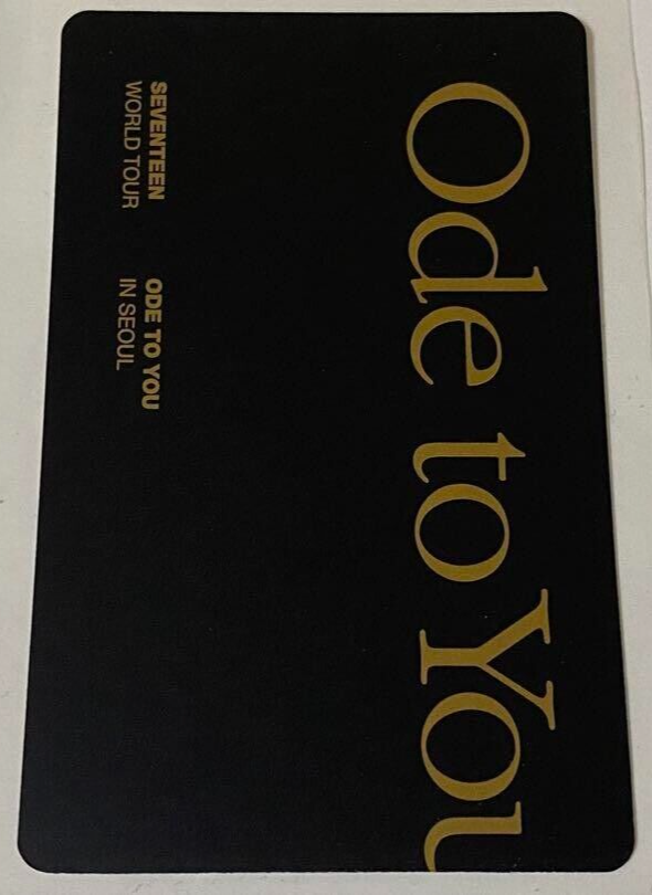 SEVENTEEN DINO WORLD TOUR 2019 Ode to you in Seoul Blu-Ray